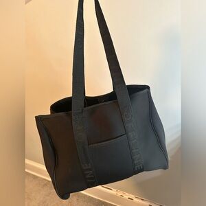 Black tote bag